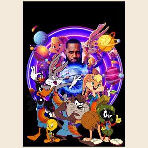 NBA Space Jam Lebron Poster_ 170